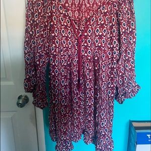 Roxy pink floral dress